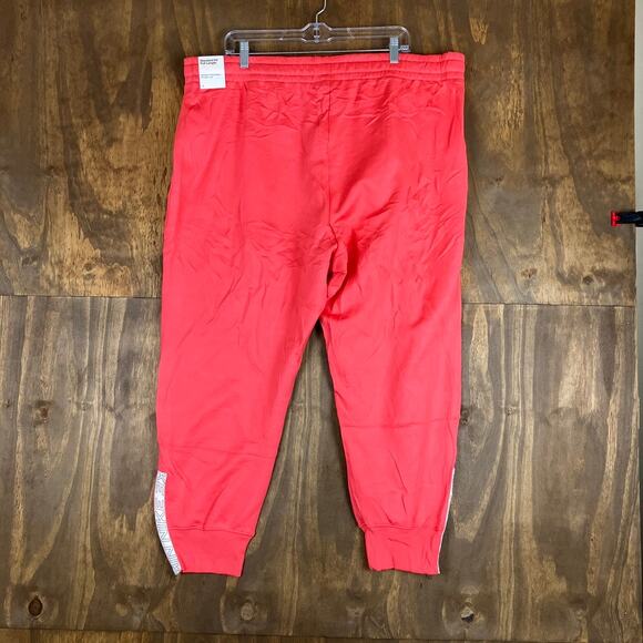 Nike Womens Sweatpants Coral Dry Fit Pull On Therma Anke Zip Jogger Stretch 2X - Picture 12 of 14